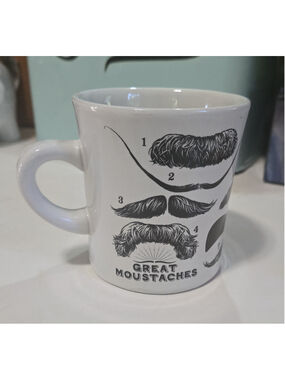 The Unemployed Philosophers Guild Great Moustaches Ceramic Mug Pictorial 2010